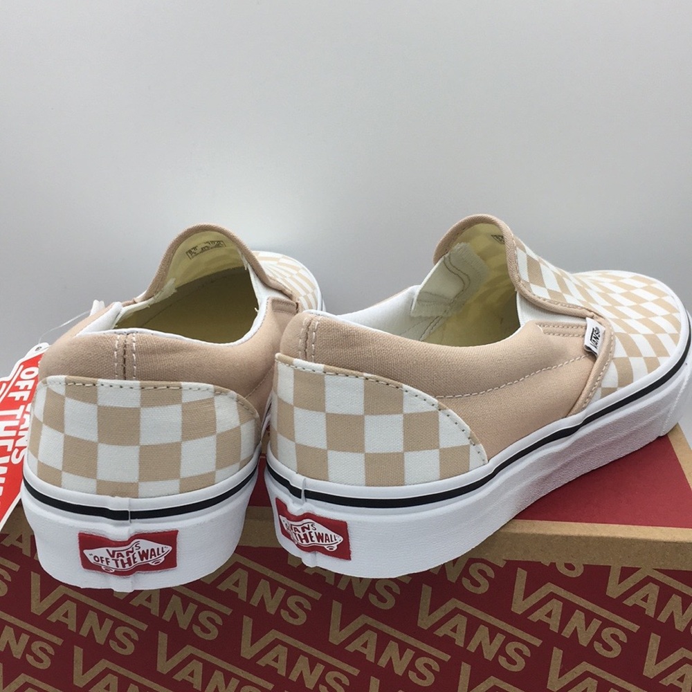 VANS CLASSIC SLIP-ON Checkerboard Frappe/True White NWT - Picture 5 of 8